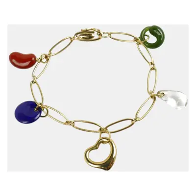 Tiffany & Co. 18K Yellow Gold Open Heart Bracelet