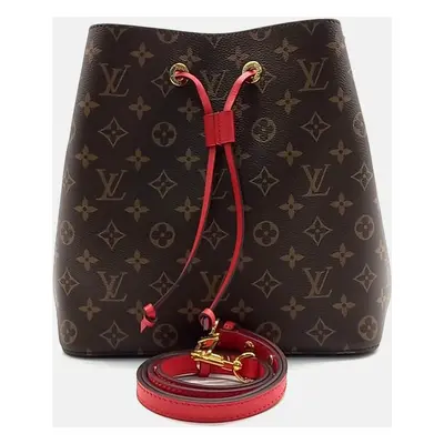 Louis Vuitton Brown Coated Canvas Neonoe Bag