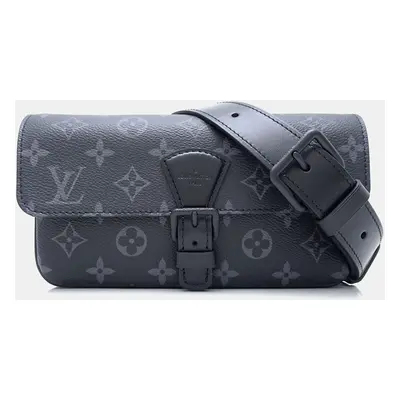 Louis Vuitton Black Monogram Eclipse Canvas Wearable Wallet