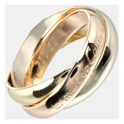 Cartier 18K Yellow, Rose, White Gold Trinity Ring