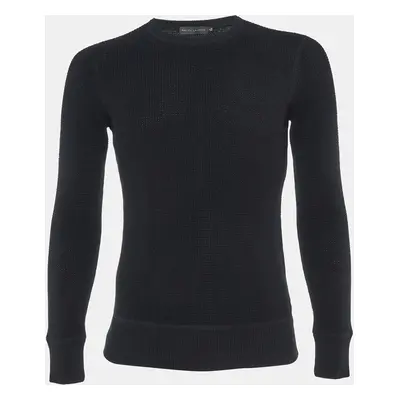 Ralph Lauren Black Cashmere Rib Knit Full Sleeve Jumper