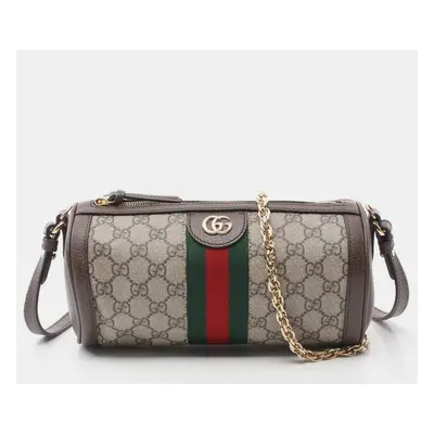 Gucci Ophidia Gg Supreme Coated Canvas Leather Beige Brown Multicolor Shoulder Bag