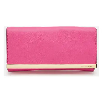 Michael Kors Fuchsia Leather Lana Clutch Bag