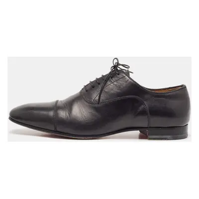 Christian Louboutin Black Leather Greggo Oxfords Size 40.5