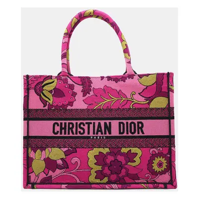 Dior Book Tote Pink Canvas Size Medium