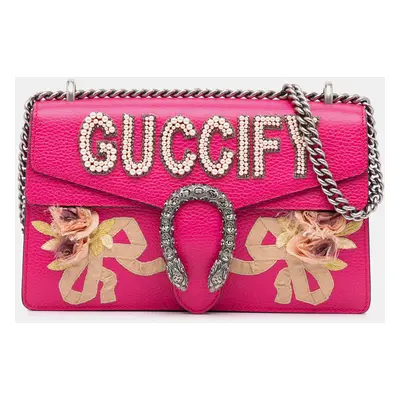 Gucci Pink Small Guccify Dionysus Shoulder Bag