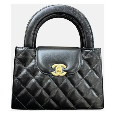 Chanel 25C black gold kelly large handbag