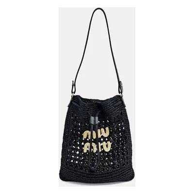 Miu Miu Woven Fabric Mini Bag