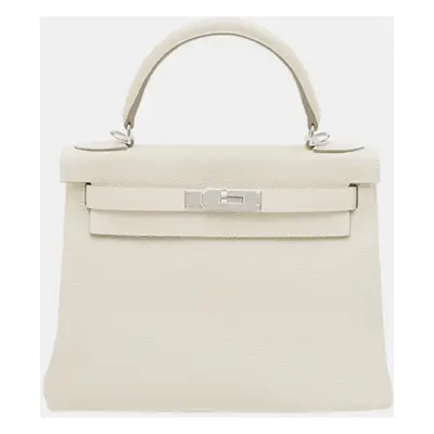 Hermes Craie Togo Leather Kelly Bag