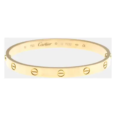 Cartier 18K Rose Gold Love Bangle Bracelet