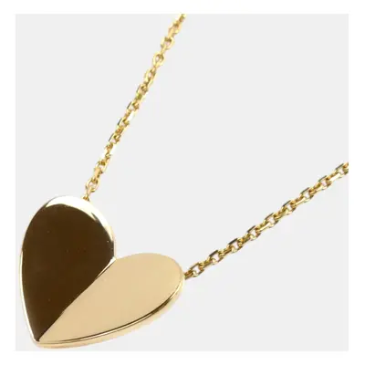 Van Cleef & Arpels 18K Yellow Gold Heart Necklace