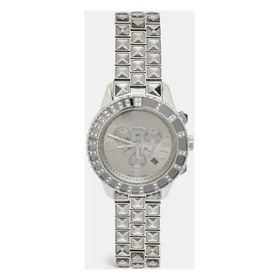 Dior Grey Stainless Steel DIamond Christal CD114313M002 Women's Wristwatch