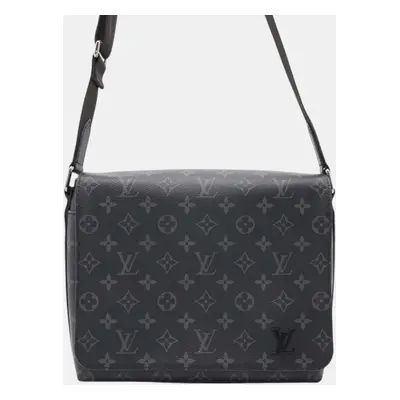 Louis Vuitton Noir Monogram Eclipse PM District Shoulder Bag