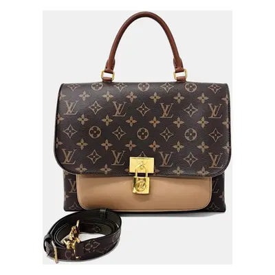 Louis Vuitton Brown Monogram Canvas And Leather Marignan Bag