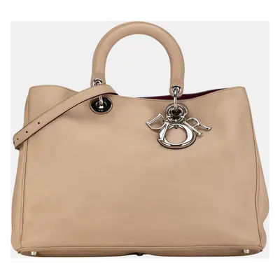 Dior Beige/Brown Large Diorissimo Satchel