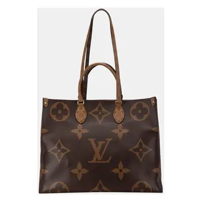 Louis Vuitton Brown Monogram Reverse Giant OnTheGo GM