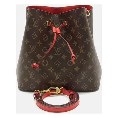 Louis Vuitton Brown Coated Canvas Neonoe Bag