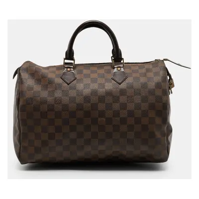 Louis Vuitton Damier Ebene Canvas Speedy Bag