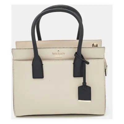 Kate Spade Beige/Black Leather Cameron Street Candace Tote