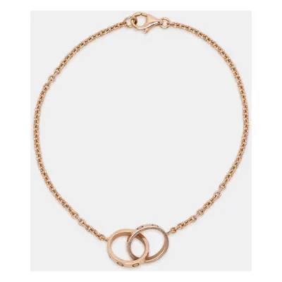 Cartier Love Interlocking Loops 18k Rose Gold Bracelet