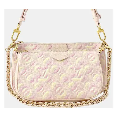 Louis Vuitton Pink Monogram Empreinte Leather Multi Pochette Accessoires Shoulder Bag