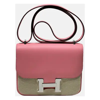 Hermes Summer Pink swift leather constance bag