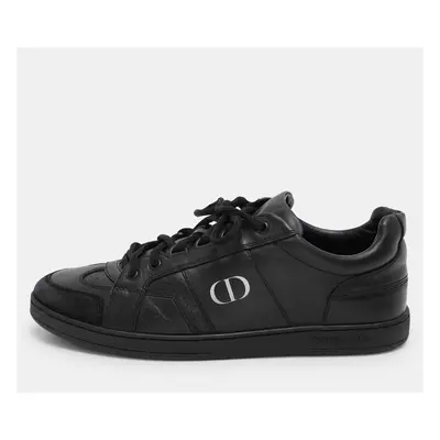 Dior Black Leather CD Low Top Sneakers Size