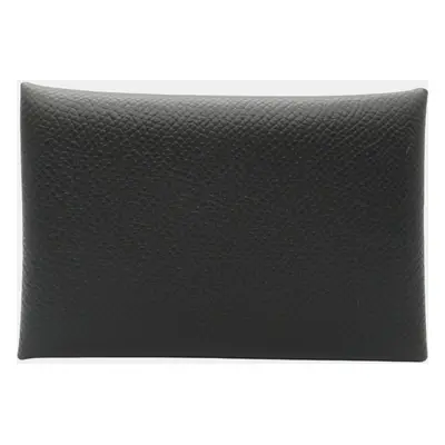 Hermes Calvi Leather Card Case