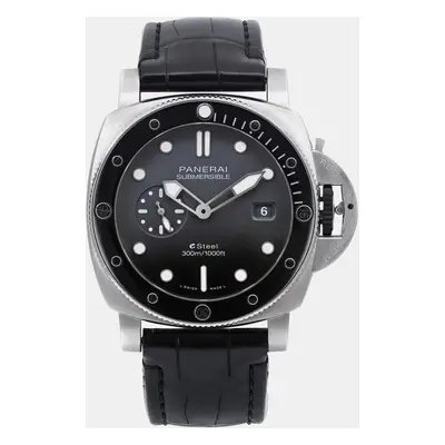 Panerai Black Stainless Steel Submersible PAM01288 Automatic Men's Wristwatch