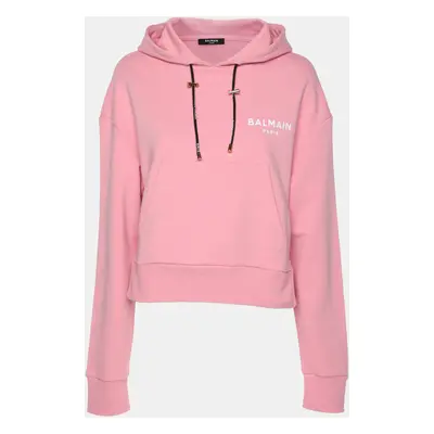 Balmain Pink Cotton Hoodie