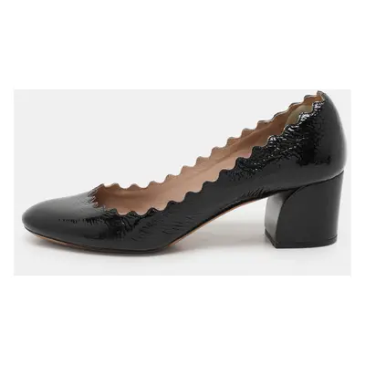 Chloe Black Patent Lauren Pumps Size