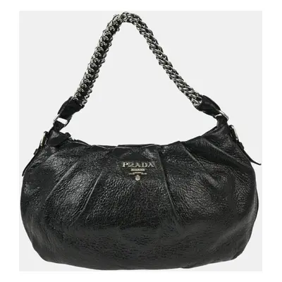 Prada Black Leather Handbag