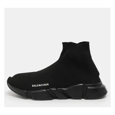 Balenciaga Black Knit Fabric Speed Trainer Sneakers Size