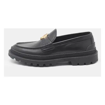 Dior Black Leather Explorer Loafers Size