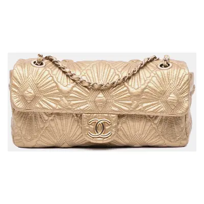 Chanel Gold Quilted Calfskin Ca D'Oro Flap