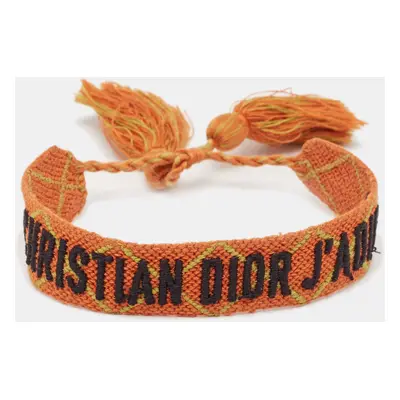 Dior J'Adior Woven Fabric Friendship Bracelet