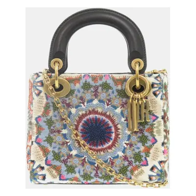 Dior Multicolor Beaded Lady Dior Handbag