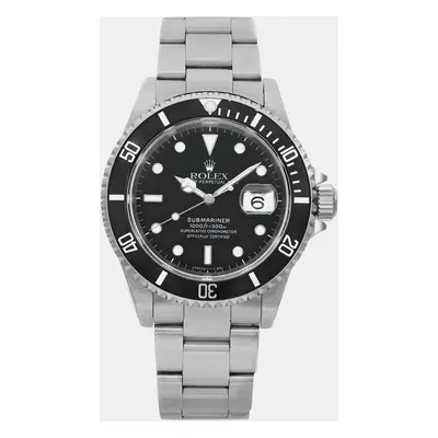 Rolex Submariner Date Holes Case None Ceramic Steel Black Dial Men's Wristwatch mm