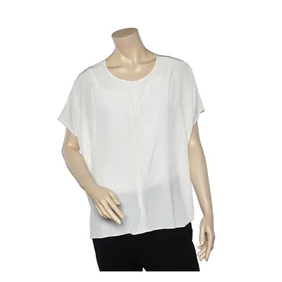 Joseph White Silk Oversized Top