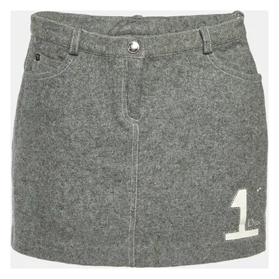 Dior Kids Grey Wool Mini Skirt Yrs