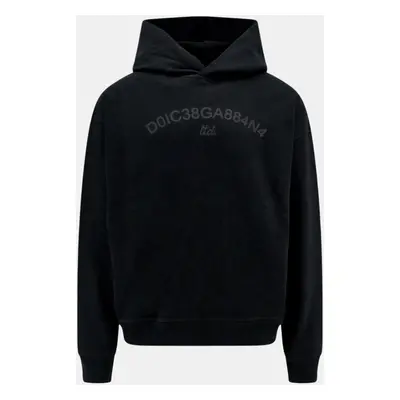 Dolce & Gabbana Black Cotton Sweatshirt IT