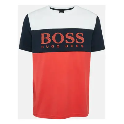 Boss By Hugo Boss Multicolor Logo Embroidery Cotton Blend T-Shirt