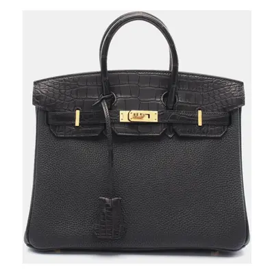 Hermes Birkin Touch Handbag Togo Alligator