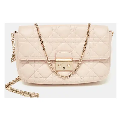 Dior Light Pink Cannage Leather Miss Dior Flap Bag