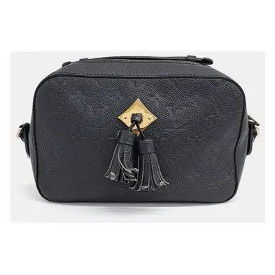 Louis Vuitton Black Leather Empreinte Saintonge Bag