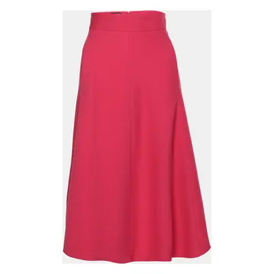 Gucci Pink Silk/Wool Blend Midi Skirt