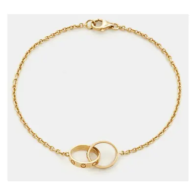 Cartier Love Interlocking Loops 18k Yellow Gold Bracelet