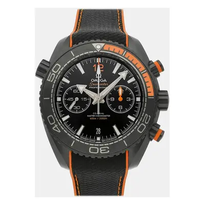 Pre-Owned Omega Seamaster Planet Ocean 600M Chronograph "Deep Black" 215.92.46.51.01.001