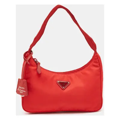 Prada Red Nylon Re-Edition Bag