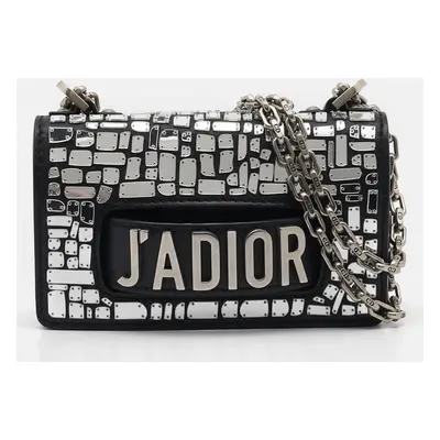 Dior Black Leather Mosaic of Mirrors Mini J'Adior Shoulder Bag